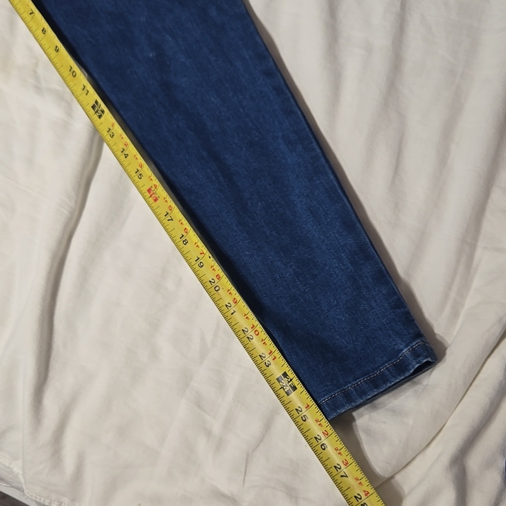Blue Savvy High Waisted Skinny Jeans Sz 25 - Picture 10 of 10